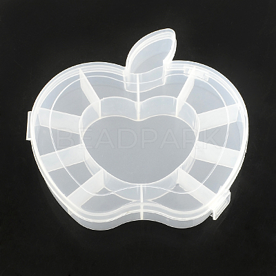 Apple Plastic Bead Storage Containers CON-Q023-03-1