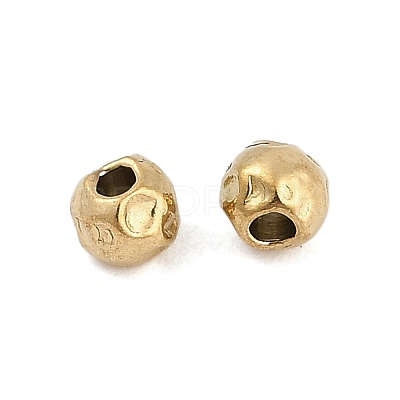 Textured 316 Surgical Stainless Steel Beads STAS-M106-01C-G-1