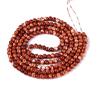 Baking Paint Glass Beads Strands DGLA-N016-4mm-06-1