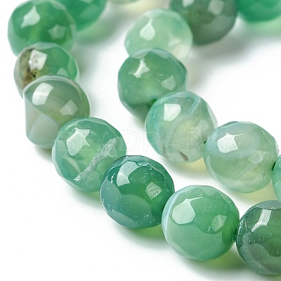 Natural Striped Agate/Banded Agate Beads Strands G-G581-8mm-12-1