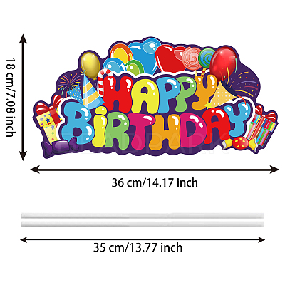 Plastic Yard Signs Display Decorations DIY-WH0248-014-1
