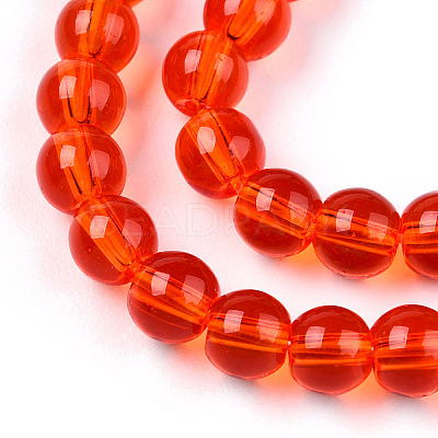Transparent Glass Beads Strands GLAA-T032-T4mm-09-1