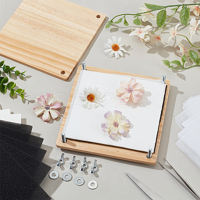 Wooden Flower Press Plates DIY-BC0013-73C-1