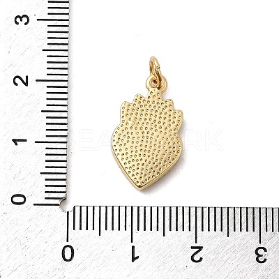 Brass Enamel Pendants KK-P338-34D-G-1