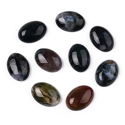 Natural Agate Cabochons G-R415-13x18-08-1