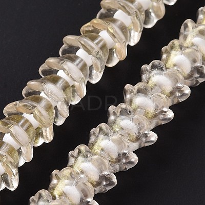 Transparent Glass Beads Strands LAMP-H061-01D-02-1