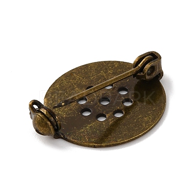 Brass Brooch Pin Findings X-KK-D266-01AB-1
