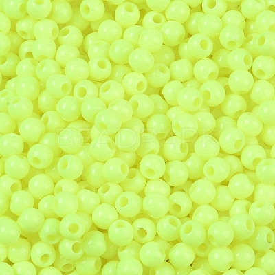 Opaque Acrylic Beads SACR-A007-01A-12-1