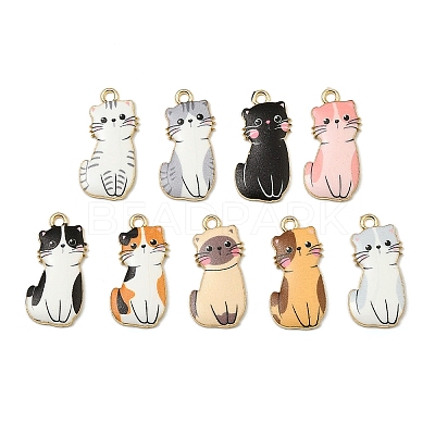 Alloy Enamel Pendants FIND-I064-03G-01-1