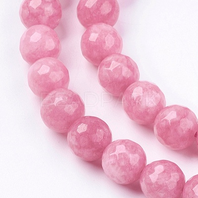 Natural White Jade Bead Strands X-G-R166-8mm-25-1