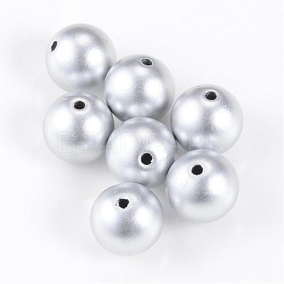 Matte Style Spray Painted Acrylic Beads ACRP-S669-20mm-01-1