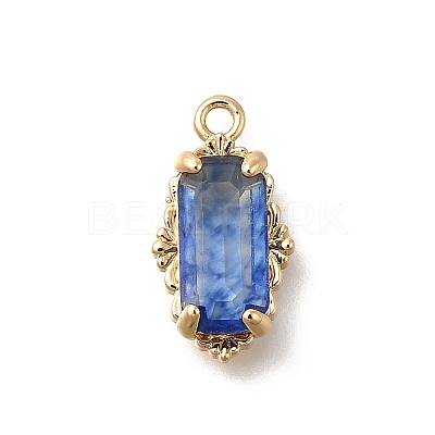 Brass Glass Charms KK-U061-10G-02-1