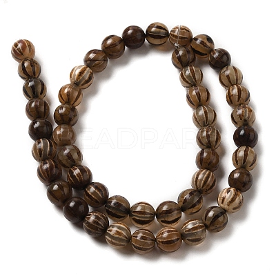 Tibetan Style dZi Beads Strands TDZI-NH0001-A02-02-1