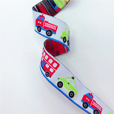 Embroidered Polyester Jacquard Ribbon SRIB-K008-B03-1