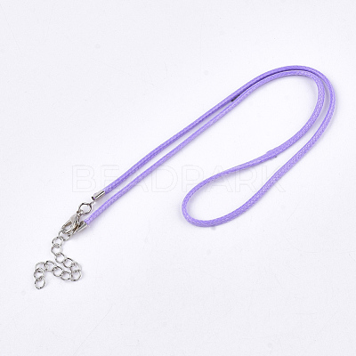 Waxed Cord Necklace Making NCOR-T001-43-1