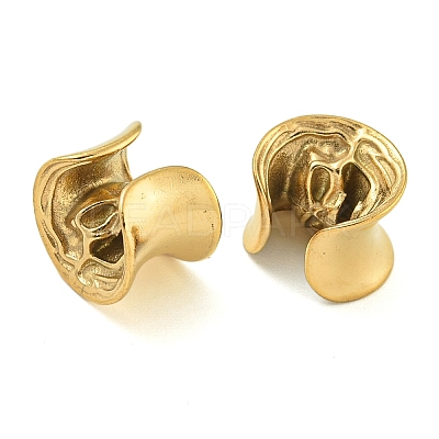 Brass Ear Gauges Flesh Tunnels Plugs EJEW-P293-04A-G-1