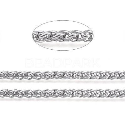 Tarnish Resistant 304 Stainless Steel Wheat Chains CHS-M001-01P-1