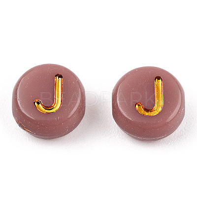 Plating Acrylic Beads OACR-P017-A05-1