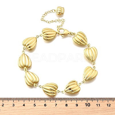 304 Stainless Steel Link Bracelets for Women BJEW-P354-04B-G-1