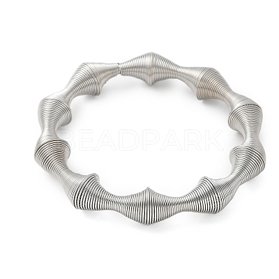 304 Stainless Steel Stretch Bangles for Women LS-BJEW-P315-02C-P-1