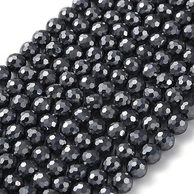 Terahertz Stone Beads Strands G-G048-A01-02-1