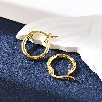 925 Sterling Silver Hoop Earrings STER-P047-13A-G-1