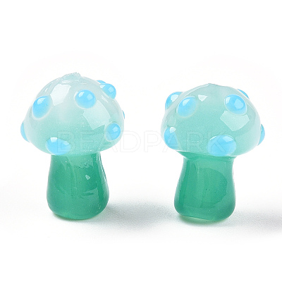 Handmade Lampwork Beads Strands X-LAMP-N024-09F-1