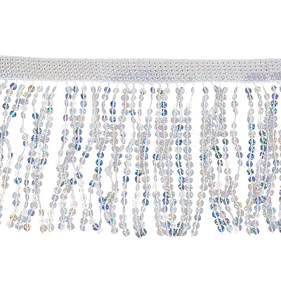Polyester Sequin Paillette Fringe Tassel Trim OCOR-WH20071-002C-1