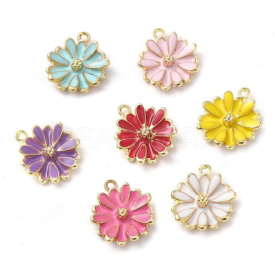 Alloy Enamel Pendants X-ENAM-Q507-01G-1