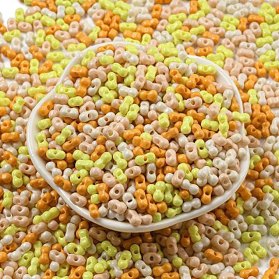 Opaque Baking Paint Glass Seed Beads SEED-K009-01A-28-1