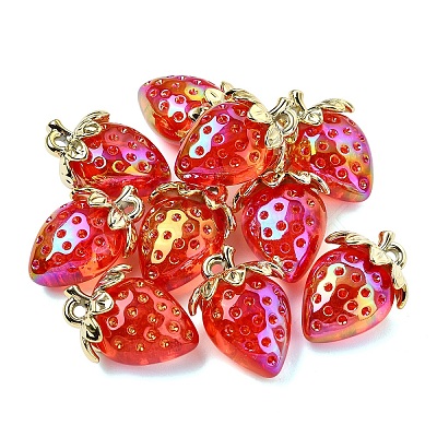 10Pcs Transparent Acrylic Pendants MACR-YW0003-61C-1