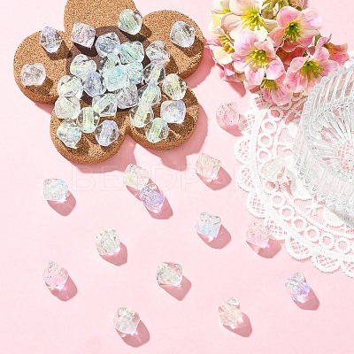 20Pcs 5 Colors Handmade Foil Glass Beads FOIL-YW0001-06-1