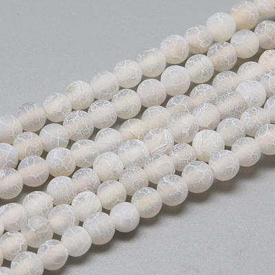 Natural Weathered Agate Bead Strands G-S237-4mm-08-1