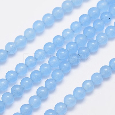 Natural & Dyed Malaysia Jade Bead Strands G-A146-4mm-A20-1