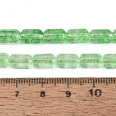 Crackle Transparent Glass Beads Strands LS-GLAA-N068-05A-06-1