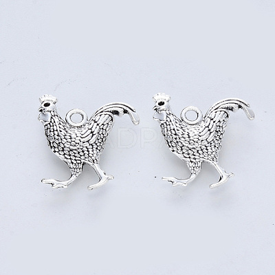 Tibetan Style Alloy Pendants X-TIBE-R316-023AS-RS-1