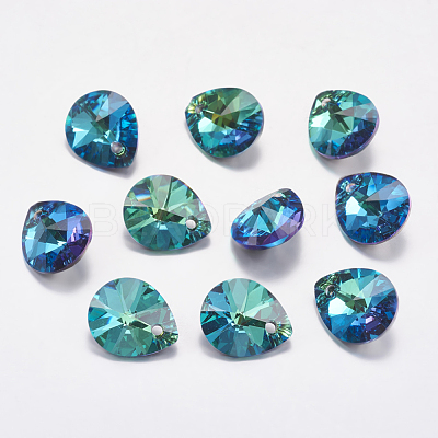Faceted K9 Glass Rhinestone Charms RGLA-F053-E-001BB-1