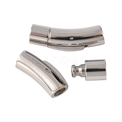 Tarnish Resistant Column 316 Surgical Stainless Steel Bayonet Clasps X-STAS-A021-6mm-1