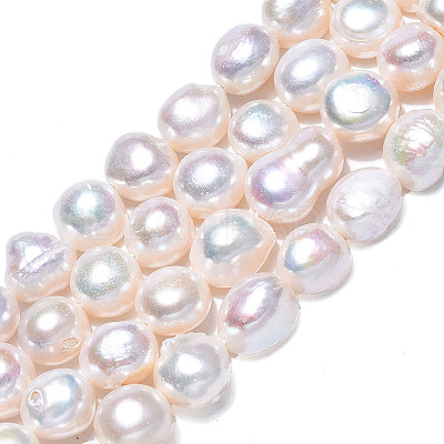 Natural Cultured Freshwater Pearl Beads Strands PEAR-N014-08D-1
