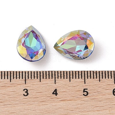 Glass Rhinestone Cabochons RGLA-L029-04A-BBLA-1