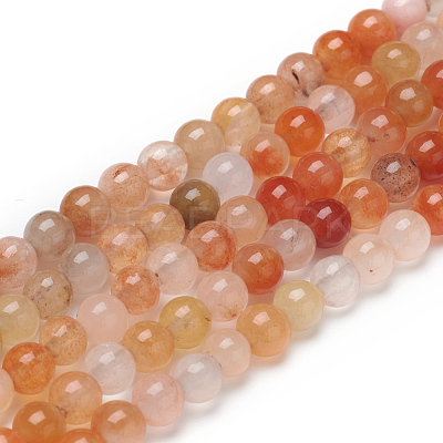 Natural Golden Silk Jade Beads Strands G-L555-05-4mm-1
