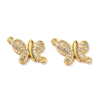 Brass Micro Pave Cubic Zirconia Links Connectors LS-KK-G399-19B-1