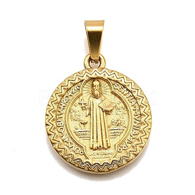 304 Stainless Steel Pendants STAS-B086-10E-G-1