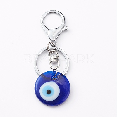 Handmade Lampwork Evil Eye Keychain KEYC-JKC00237-01-1