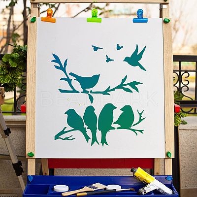 PET Plastic Hollow Out Drawing Painting Stencils Templates DIY-WH0244-276-1