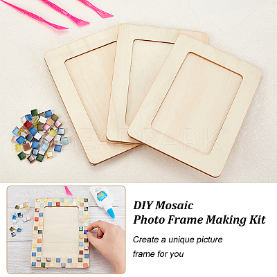 DIY Mosaic Photo Frame Making Kit DIY-OC0004-45-1