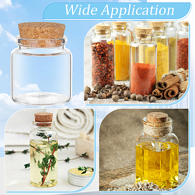 Empty Glass Bottle AJEW-WH0470-43A-1