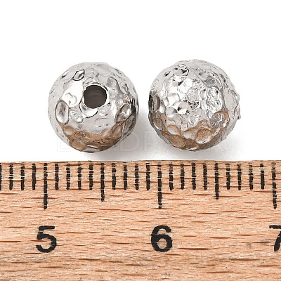 Textured 304 Stainless Steel Beads STAS-I358-10P-02-1