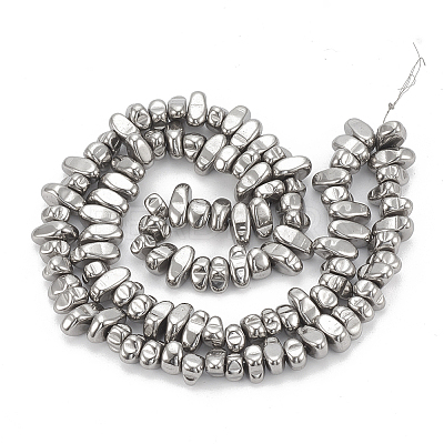 Electroplate Non-magnetic Synthetic Hematite Beads Strands G-T061-102N-1
