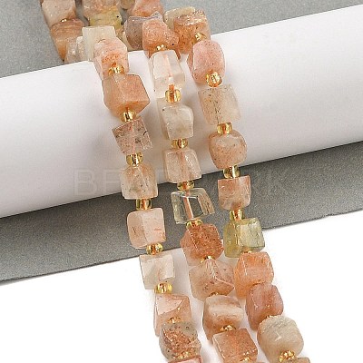 Natural Arusha Sunstone Beads Strands G-G053-B16-02-1
